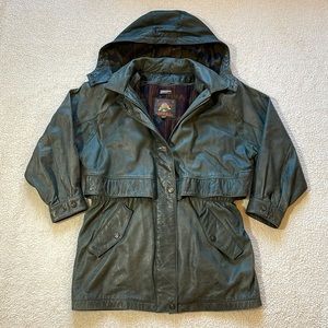 Vintage Adventure Abound Wilsons Leather Heavyweight Blanket Lined Coat